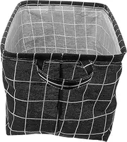 ZUNOXAZ Collapsible Fabric Car Trunk Organizer Foldable Storage Box for Cars Homes Travel Durable Cloth Baskets for Organizing Black Design for Item Protection