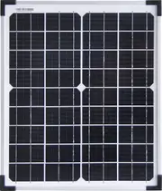 Powerhouse 20W 12V Monocrystalline Solar Panel Remote Sensors and Monitoring