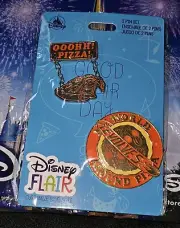 Disney Pins Pixar Toy Story Aliens Pizza Planet FLAIR Set of 2 Pins Spinning