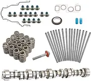 E1840P NON-AFM DOD Stage 2 LS Camshafts Kit & Springs Seals Pushrods Compatible with Gen 3/4 LS 4.8L 5.3L 5.7L 6.0L 6.2L1999-2013 Chevrolet Silverado Tahoe Suburban GMC Sierra Yukon Pontiac G8