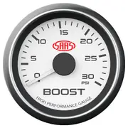 SAAS boost gauge 2" white 0-30psi for Mitsubishi Triton MR 4N15 2.4 DI