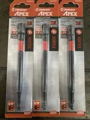 Crescent APEX Impact Rated Magnetic Nutsetter 1/4” 5/16” 3/8” 3-pack Sale
