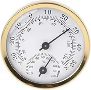 2 in 1 Thermometer Hygrometer 58mm Indoor Outdoor Analog Temperature Meter High Accuracy