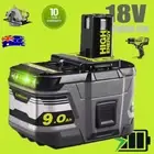 9.0Ah 18v Battery for Ryobi one plus P102 P103 P104 P105 P107 P108 Long Life
