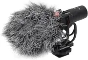 XUMIUZIY Universal Video Microphone with Shock Mount Camera Cardioid Directional External Video Mic for Interview Recording, Support 3.5mm Analog and USB C Digital Dual Output Mode
