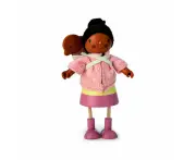 Tender Leaf Toys Wooden Mrs Forrester Doll w/ Flexible Limbs & Her Baby 3y+