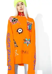 [Jaded x Granted] Orange Tour Merch Long Sleeve Tee
