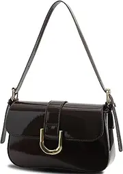 [Cawgot] Small Shoulder Bag for women,Crossbody Purses,Leather Tote Handbag Clutch Hobo Purse,with Zipper Closure for Women