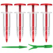 6pcs Mini Seed Spreader, Manual Seedlings Dibber and Widger Set Handheld Gard...