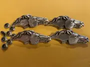 Lot Of 4 Horse Head Mustang Conchos With Rivets 2”