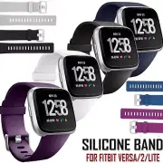 For Fitbit Versa 2/Lite Watch Band Strap Replacement Silicone Sports Wrist Band