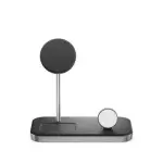 O-Alogic MagSpeed 3-in-1 Wireless 15W Charging Station with 20W Wall Adapter
