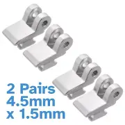 2 Pairs 6.6mm x 4.5mm x 1.5mm Glasses Hinge Back Acetate Frame Replacement Part