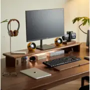 Desktop Height Increase Laptop Stand Black Walnut Computer Table Multi Functiona