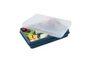 Melii Snackle Box Kids Snack Box Storage 12 Adjustable Compartments - Luxe Blue