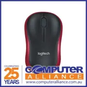 Logitech M185 Wireless Mouse RED PN 910-002503