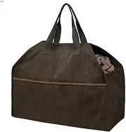 Log Baskets Log Storage Holder For Carrier Canvas Firewood Bag Durable Fire Wood Tote Outdoor Portable Fireplace Wood Stove Firewood Basket