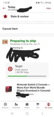 Nintendo Switch 2 Console With Mario Kart World Bundle