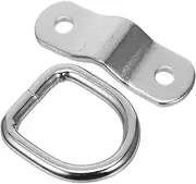 GETAJGHSD 2 Sets Pull-tab Buckle Van Cargo Hooks Trailer Hook Truck Bed Anchor Points D Ring Utility Trailer Accessories Cargo Trailer Accessories Truck Bed Tie down Anchors Tie down Hooks