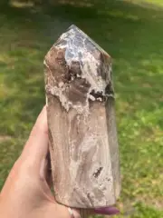 Chocolate Calcite XXL Tower, Statement Calcite Point 6.5 Inches