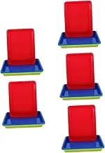 Operitacx Sets Easy to Clean Plastic Preservation Tray Portable Design Art Trays for Boys and Girls Toy Storage Organizer Pcs