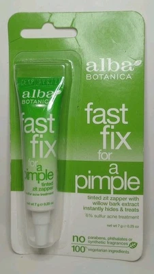 Alba Botanica Fast Fix For A Pimple Tinted Zit Zapper RARE .25 OZ/7g