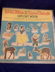 1938 SnowWhite and Seven dwarfs paper Doll cutout book