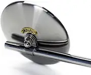 MOTOR ROCK JCMA Mirror φ100 Hairline for Harley Davidson 1. Brass MR-HC062H