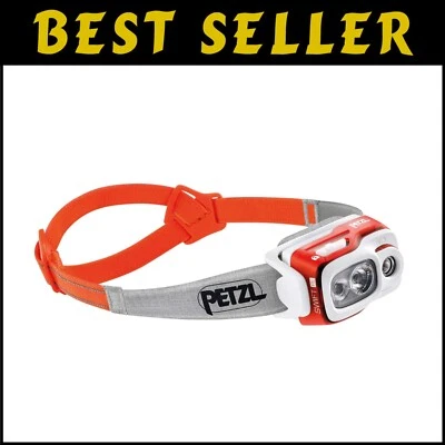 Rechargeable Swift RL Headlamp with 900 Lumens & Auto Brightness - Lightweight