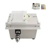Mini Lifting Table Saw 110V DIY Woodworking Cutting Machine Polisher Grinder