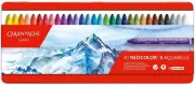 Caran d'Ache Neocolor II 30-Piece Water-Soluble Artists' Pastels, Luminous & Wat