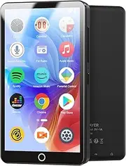 80 GB MP3 Player with Bluetooth and WiFi, 4.02 Inch Touchscreen MP3 MP4 Player with Camera, Android MP3 Player with Spotify, Audible, Amazon Music, Deezer, HiFi Music Player with Speaker, FM Radio