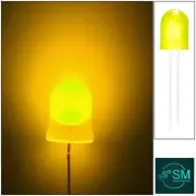 50pcs 10mm F10 Yellow Diffused LED Light Emitting Diode Super Bright LED 586nm