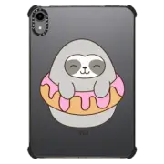 iPad mini (6th gen) iPad Impact Case Cute Sloth with Strawberry Donut - Kawaii Animal with Cartoon Food & Fruit