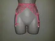 Honey Birdette Sabrina Suspender in Candy Pink size Small NWT