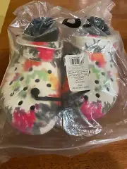 Crocs Classic Lined Comfort Tie Dye Clogs 206341-0C4 Mens Size 5,6,7,9,10