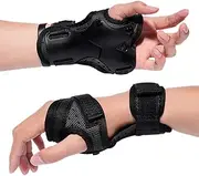 Carpal Tunnel Wrist Support | Wrist Guard Protective Gear - Skating Gloves for Adults and Kids, Sports Protection Wrist, Palm Protector for Snowboarding, Roller Skating, Skiing