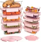 Glass Meal Prep Containers 10 Pack,Food Storage Containers with Snap Locking Lid
