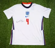 Declan RICE SIGNED EURO 2020 England Shirt Genuine Autograph AFTAL COA