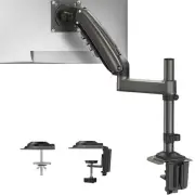 Single Monitor Arm, Adjustable Desk Mount for 13-34 inch Screens, Holds 19.8l...