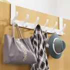Over the Door Hook Hanger, over the Door Towel Rack with 6 Double Coat Hooks on