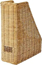 Ikea TRUMMIS magazine file, handmade rattan