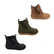 Surefit Mani II Little Boys Shoes Leather Boots Zip Elastic Side Cute Flex Sole Light