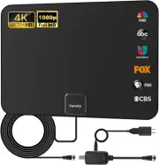 TV Antenna Indoor, Digital Amplified Indoor HDTV Antenna, 1080P VHF UHF TV