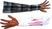 Manos De Sangre De Halloween Aterradoras Falsas Y Sangrientas Rotas