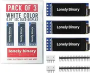 3-Pack 0.91” OLED Display Module – I2C Interface, White Font, 128x32 Resolution for Arduino, Raspberry Pi, ESP32 & DIY Electronics