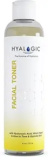 Hyalogic Spa Facial Toner with Witch Hazel, Hyaluronic Acid & Aloe Vera- Alcohol Free Hydrating Toner Astringent for Face, 8 Fl. oz.