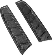 Car Carbon Fiber ABS Window Louvers Shutters Cover Compatible For Honda Civic Sedan 2016-2020