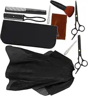 Ipetboom 1Set Barber Scissors Hair Cutting Scissors Kit Durable Professional Hairdressing Tools for Home and Salon Use Design