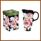EVERGREEN TRAVEL MUG * AMARYLLIS RED * PERFECT CUP - MATCHING BOX - BRAND NEW
